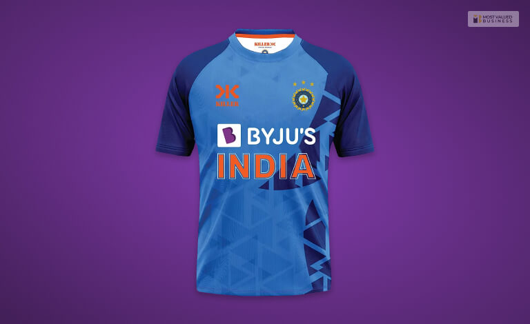 byju's sponsor of the Indian cricket team jersey