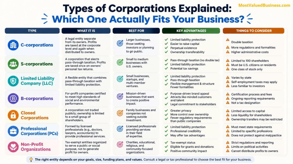 Comparing Corporations