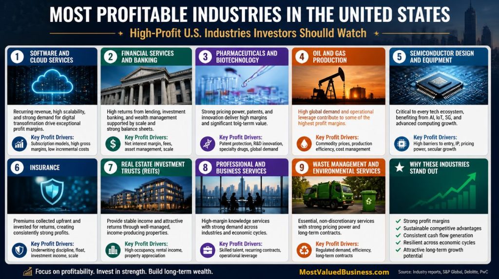 Most Profitable Industries in the United States